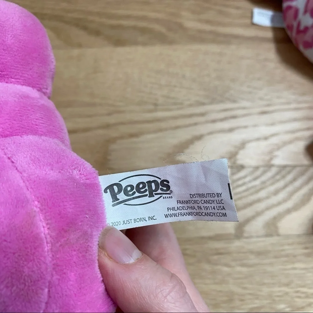 Peeps Plush Pink Easter Stuffed Toy Kids